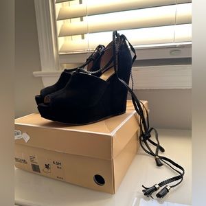 Michael Kors Suede Wedges - 6.5